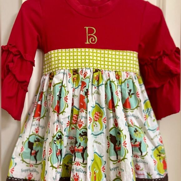 Kinder Kouture Handmade Clothing Size 12M  Monogram “B” - Picture 6 of 6